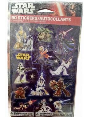 Star Wars 90 Sticker Set - Package Creased/Damaged - READ